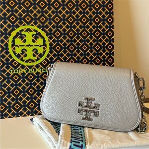 Tory Burch Light Gray Crossbody Bag